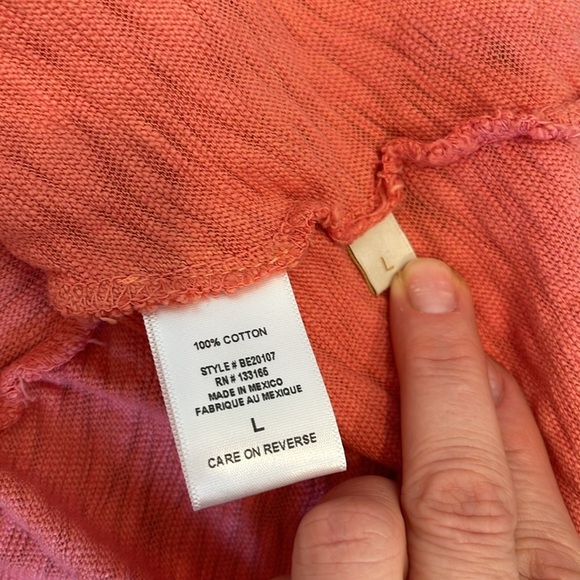 Altar’d State Orange Peplum Short Sleeve Top - Picture 5 of 5